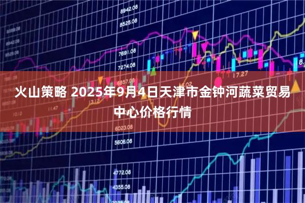 火山策略 2025年9月4日天津市金钟河蔬菜贸易中心价格行情