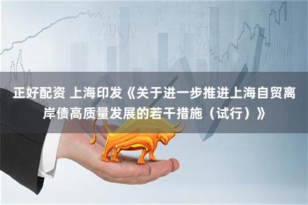 正好配资 上海印发《关于进一步推进上海自贸离岸债高质量发展的若干措施(试行)》